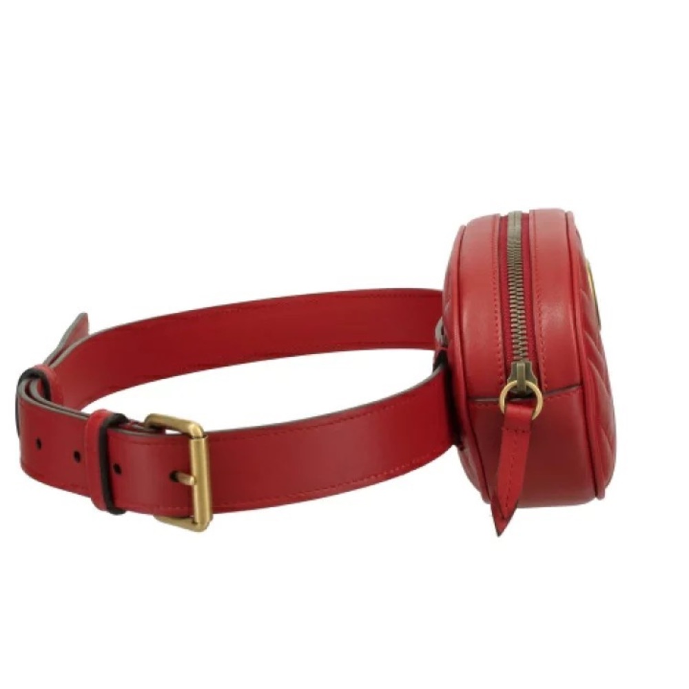 ❤️✨GORGEOUS ✨❤️ GUCCI BUM WAIST LEATHER ZIPPER BAG - Picture 3 of 16